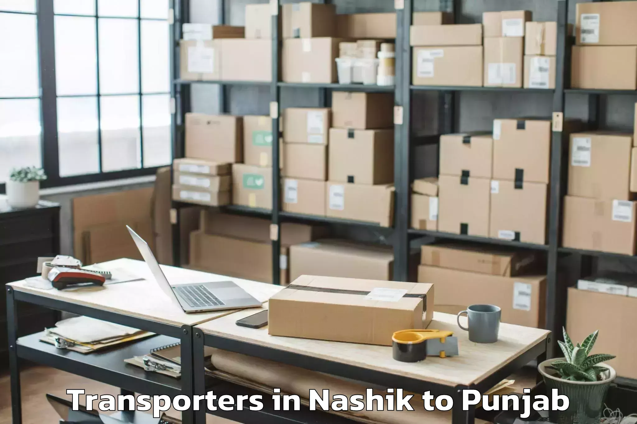 Book Nashik to Ansal Plaza Mall Ludhiana Transporters Online